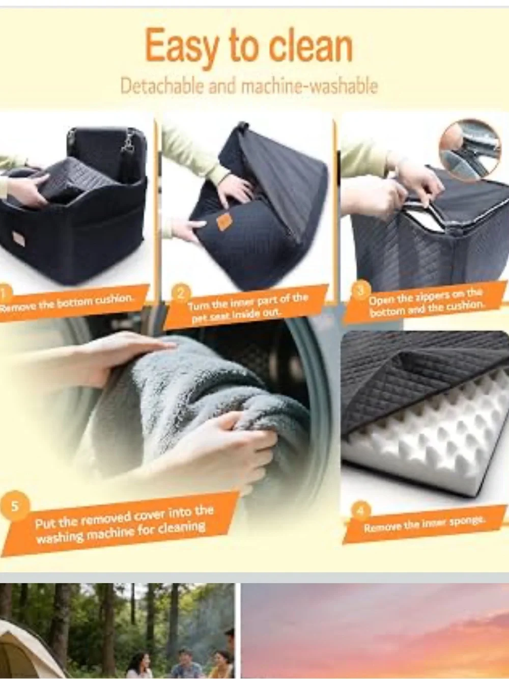 Solaluz Pet Dog Booster Car Seat for 2 Small Dogs or One Dog under 65 lb. NEW